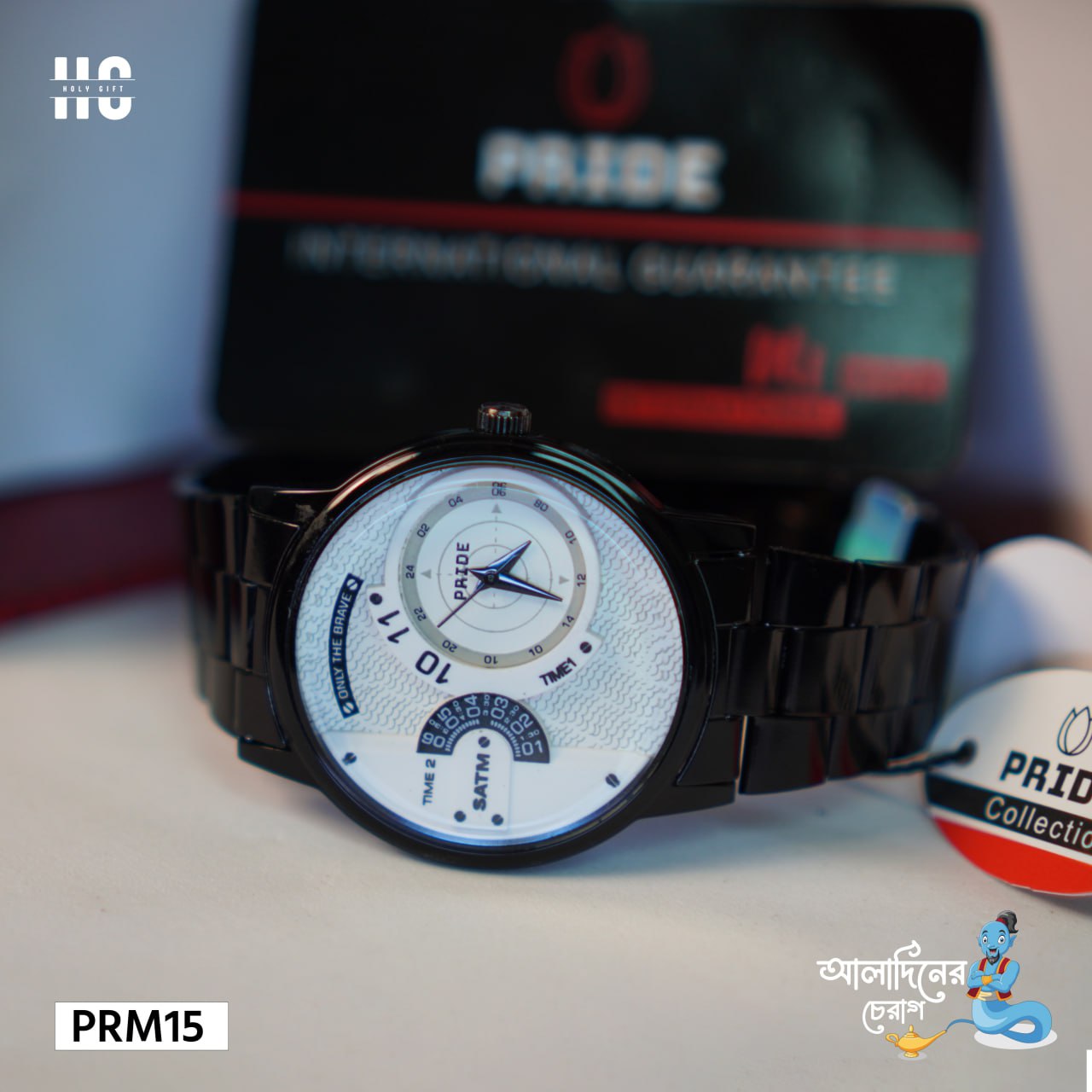 Black Stailness Steel Belt Luxury Style Watch For Man PRM-15