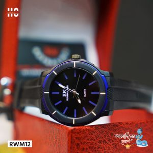 Luxure Stylish Black Belt Waterproof For Man Royman Win RWM-12