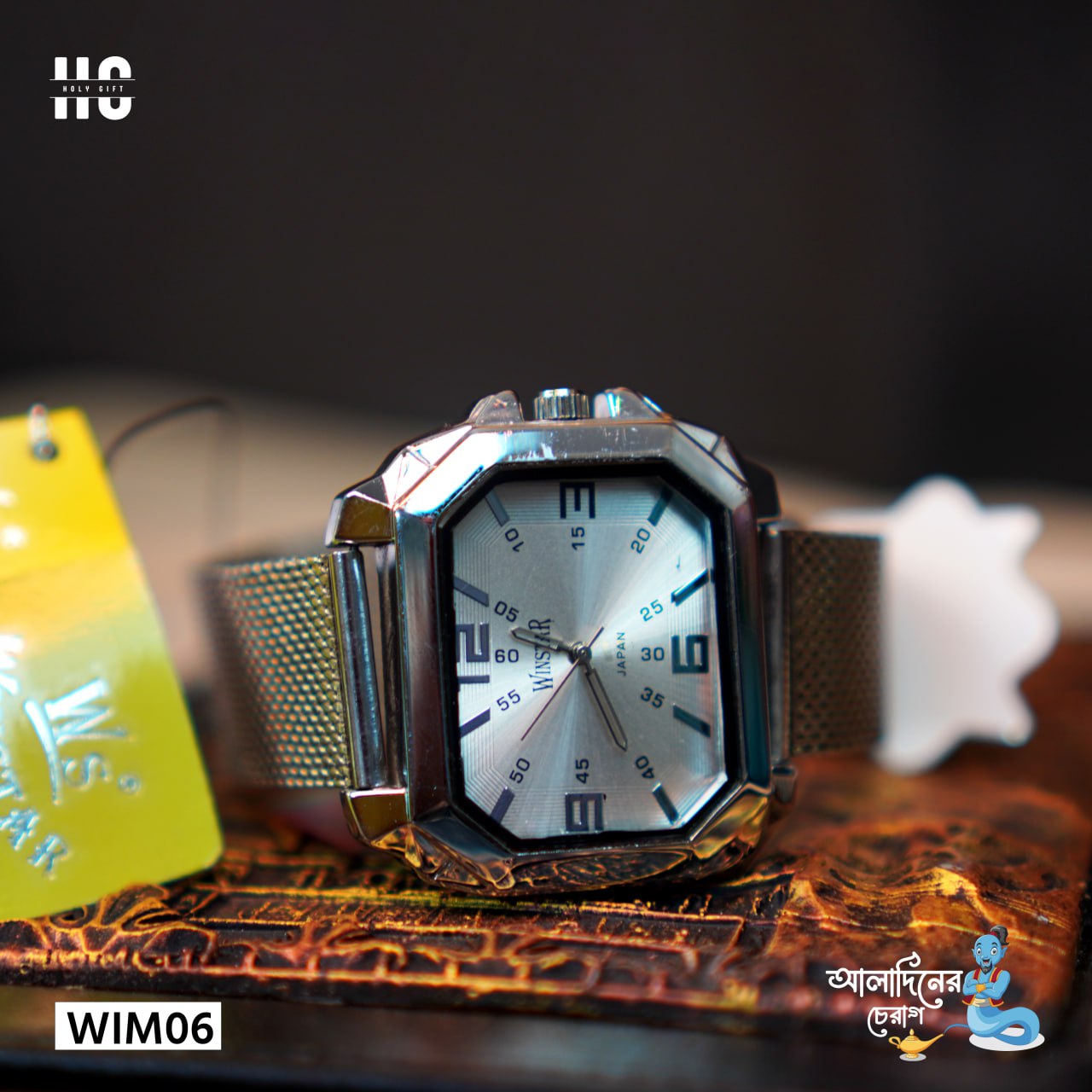 Silver Chain Luxury Stylish Waterproof Watch For Man By Winster WIM-06 - Image 2