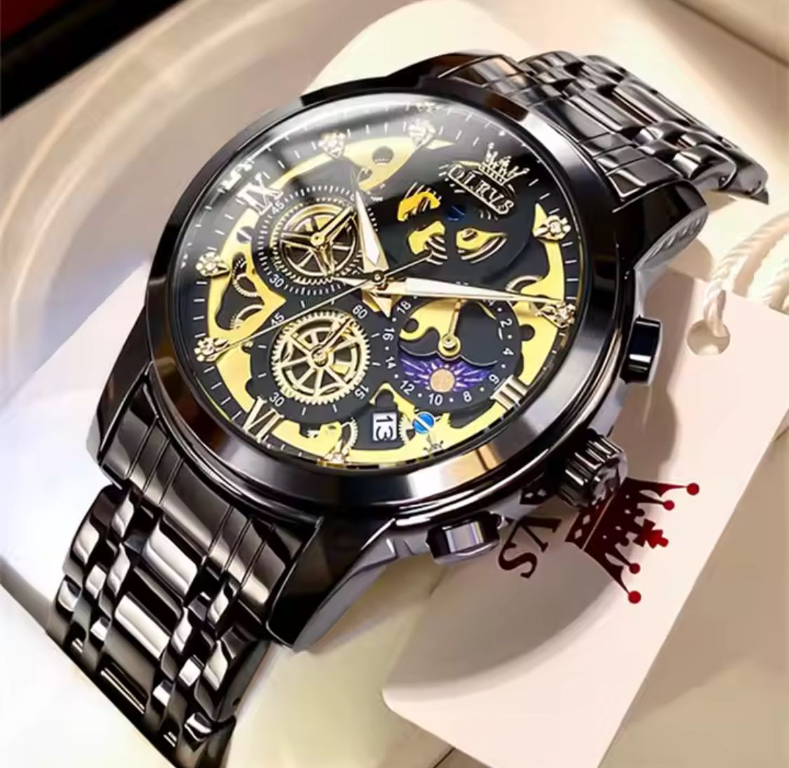 OLEVS Luxury Sport Men's Watches Top Brand Original Waterproof Quartz Watch For Men OLM-05